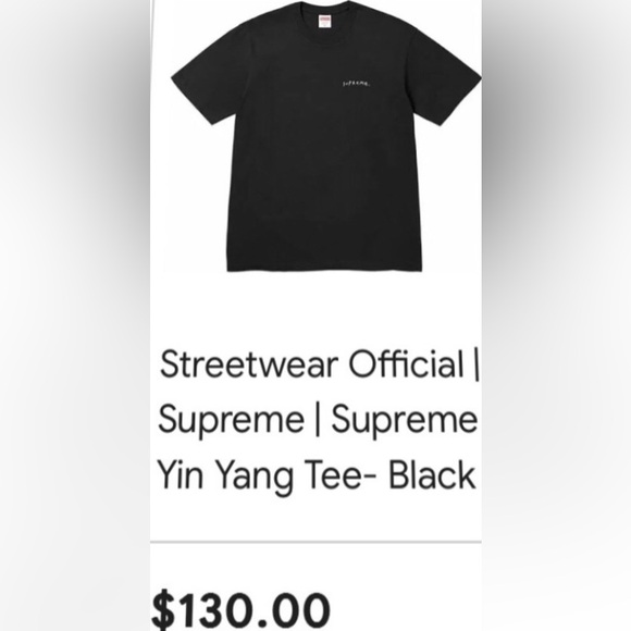 SUPREME Authentic Ying Yang “F*%# You” graphic tee. NEW - Picture 9 of 11